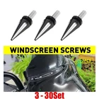 3-30 For 1996-2013 Harley Touring Aluminum Windshield Spike Bolt Set Black&white New. Price: $121.03.