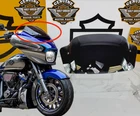 24-26 Harley Cvo Street Glide Oem Short Smoked Windshield Splitter Used. Price: $49.95.