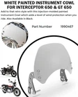 "white Painted Instrument Cowl" Fit For Royal Enfield Interceptor 650 & Gt New. Price: $55.99.