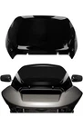 Psler 11.5" Black Wave Windshield Motorcycle Air Deflector Road Glide 23-25 Cvo New. Price: $92.00.
