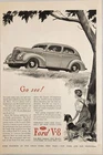 1939 Print Ford V-8 2-DOOR Cars Country Road Boy & His Dog Used. Price: $23.94.