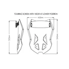 Puig Touring Windshield Visor For Ktm 1290 Super Duke 19-21 Clear Smoke Brand. Price: $205.71.
