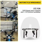 Universal 17 X 19" Motorcycle Windshield Windproof For Harley Yamaha Kawasaki New. Price: $55.99.