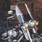 National Cycle Heritage Beaded Windshield - Black/clear Lexan Polycarbonate New. Price: $269.96.