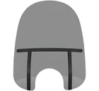 Memphis Shades Fats Windshields 21" W/7" Cutout MEB34112 New. Price: $229.95.