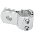 Drag Specialties Motorcycle 1" Three-piece Frame Clamp Chrome New. Price: $25.00.