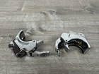 Lot Of 2 Harley Sportster Dyna Front Fork Quick Detach Windshield Clamp Used. Price: $34.42.