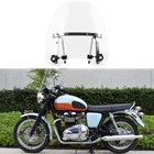 For Triumph Bonneville Clear 18"X16" Windshield Windscreen 7/8" 1" Handlebar New. Price: $67.11.