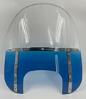 Memphis Shades Fats Windshield 19" Gradient Blue Harley Softail Boy 2018-24 Used. Price: $90.00.