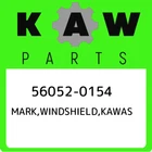 56052-0154 Kawasaki Mark,windshield,kawas 560520154, New Genuine Oem Part. Price: $17.15.