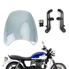 Abs Plastic Motor Windshield Windscreen Fits For Bonneville T100 T120 Gray New. Price: $65.65.