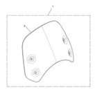 Triumph THRUXTON1200R Colour Co-ordinated Screen Crystal White A9708381-NW New. Price: $160.00.