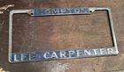 Rare Lee Carpenter Vw Compton Calif License Frame Tag Bug Bus Westfalia Kombi Used. Price: $324.99.