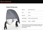 Royal Enfield Interceptor/gt 650 Flyscreen, Tinted 1710010B/1990414 New. Price: $79.99.