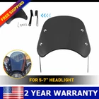 Motorcycle Windshield Front Flyscreen Universal Windscreen W/mount Bracket 5"-7" New. Price: $18.99.